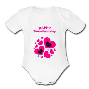 Valentine’s Organic Short Sleeve Baby Bodysuit