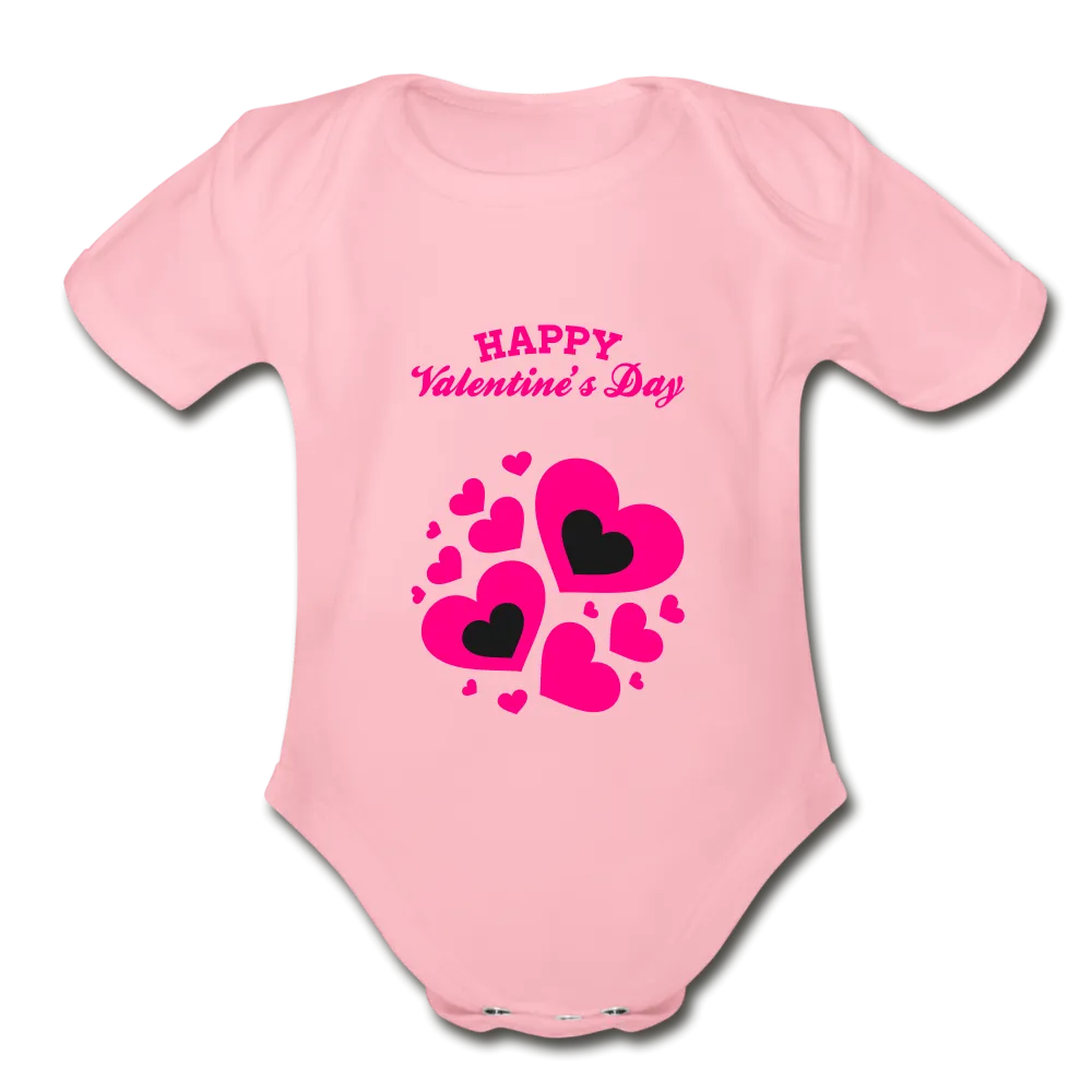 Valentine’s Organic Short Sleeve Baby Bodysuit