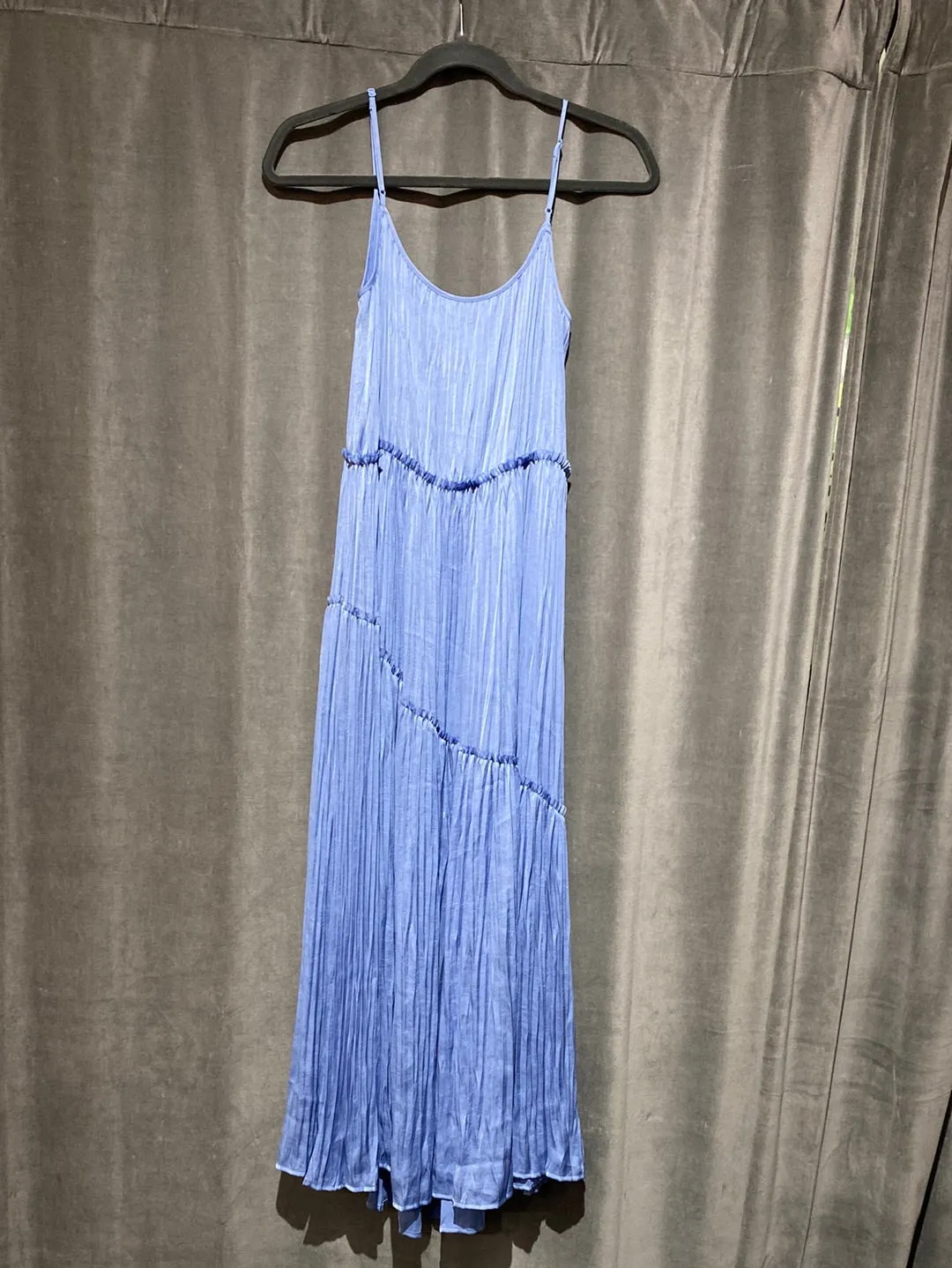 Vince Light Blue Spaghetti Strap Maxi Dress