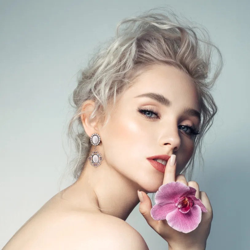 Vintage Flower Fashion Drop Earrings