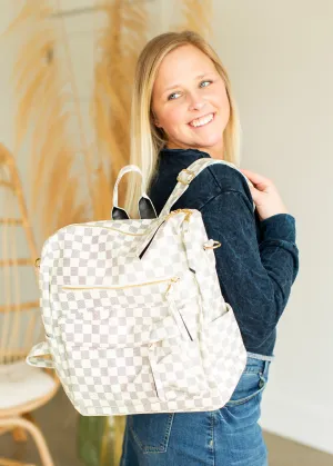 Vintage London Check Convertible Backpack