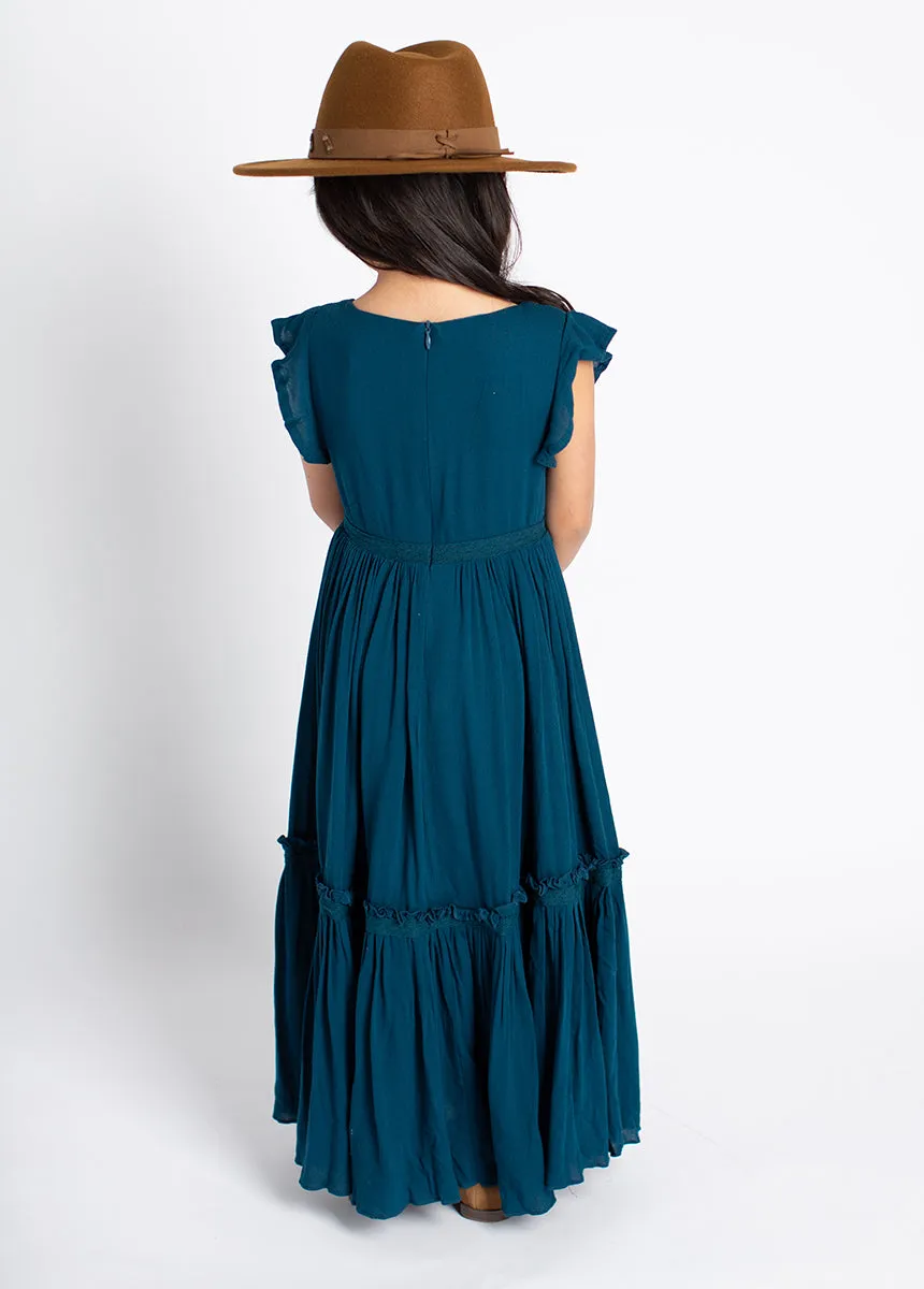 Viola Dress in Deep Ocean
