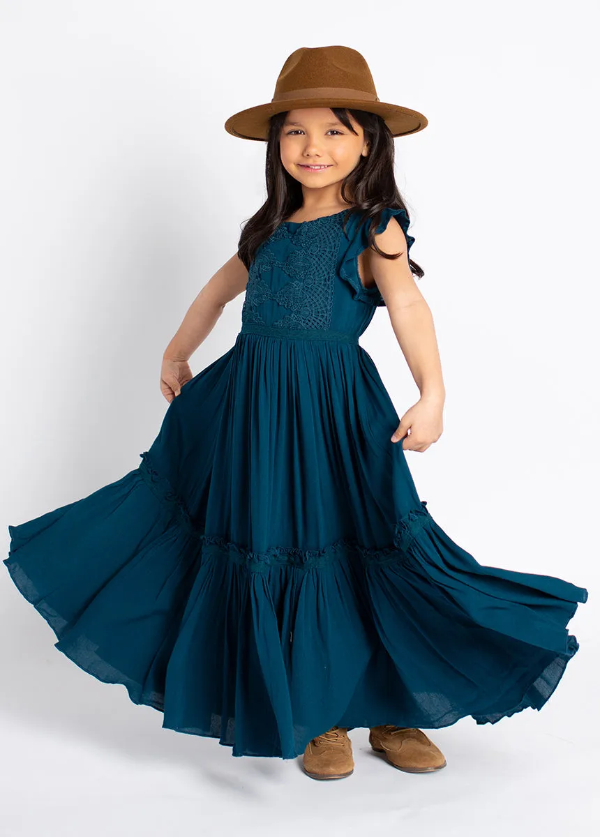 Viola Dress in Deep Ocean