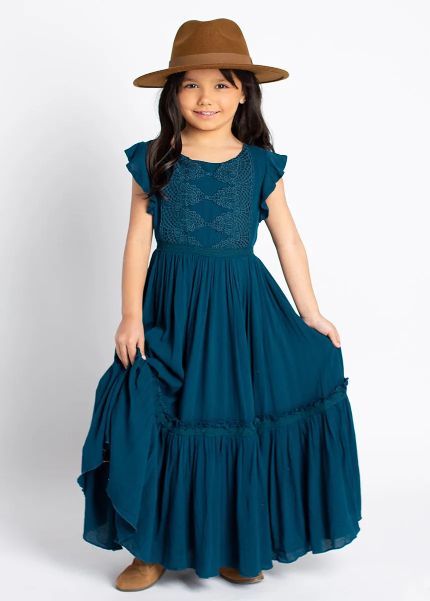 Viola Dress in Deep Ocean