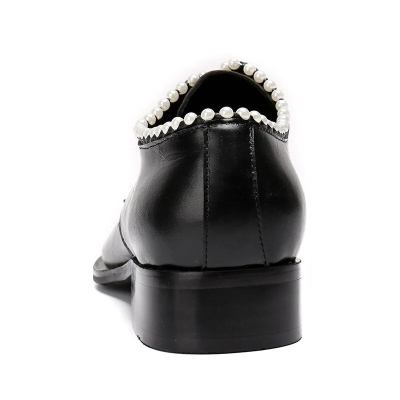 Wedding Party Shoes with Metal Tip Men's Oxfords Plus Size