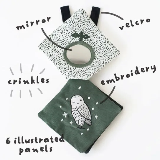 Wee Gallery - Crinkle Pages Stroller Toy - Woodland