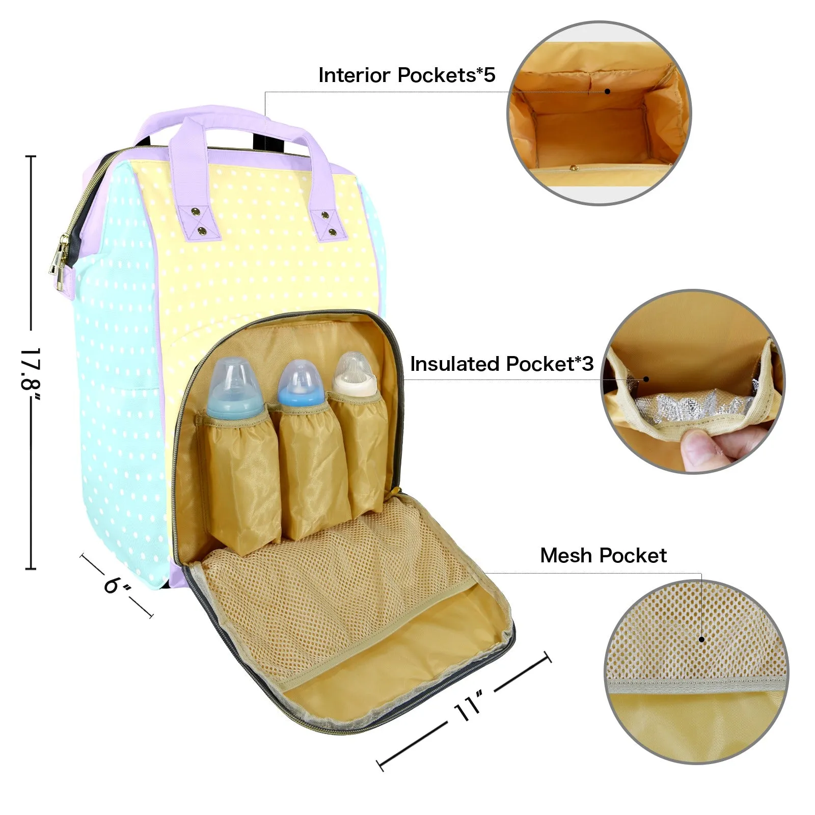 Whimsy Gallop Large Diaper Bag