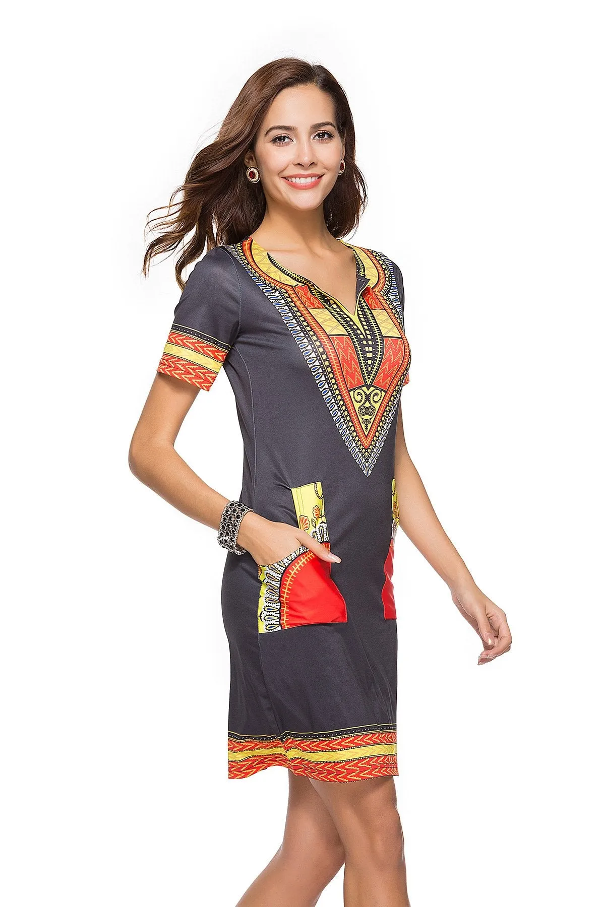 Women Summer Floral Print Short Dresses