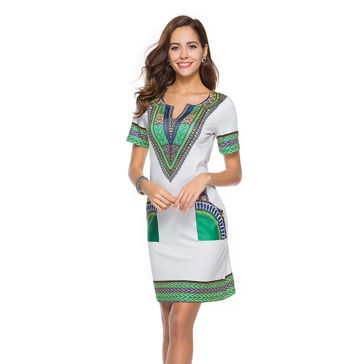 Women Summer Floral Print Short Dresses