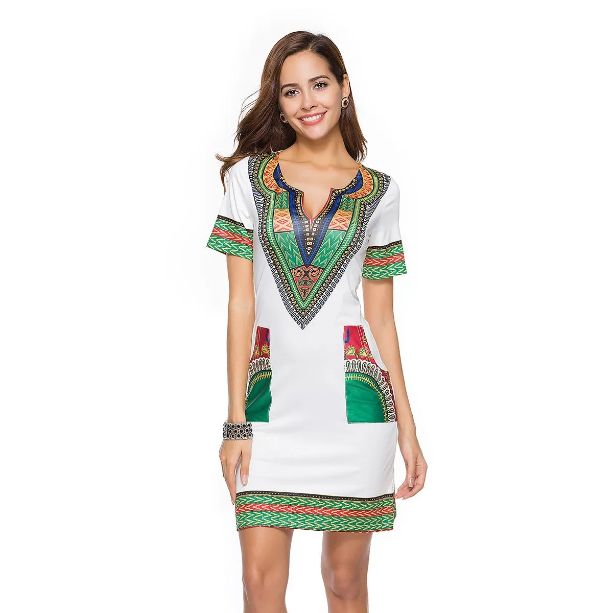Women Summer Floral Print Short Dresses