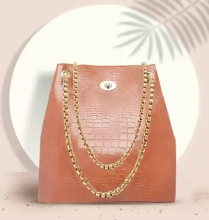 Women Tan Handbag
