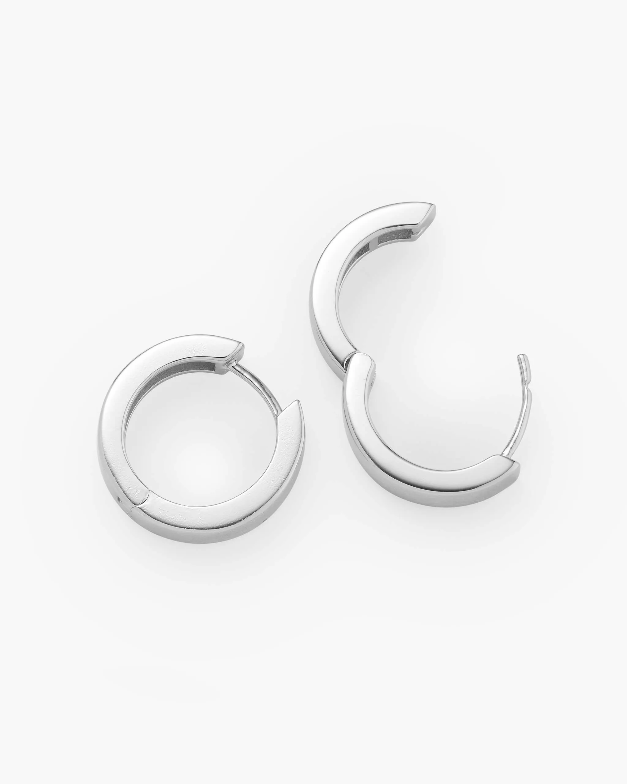 Women's Classic Hoop Earrings - Silver