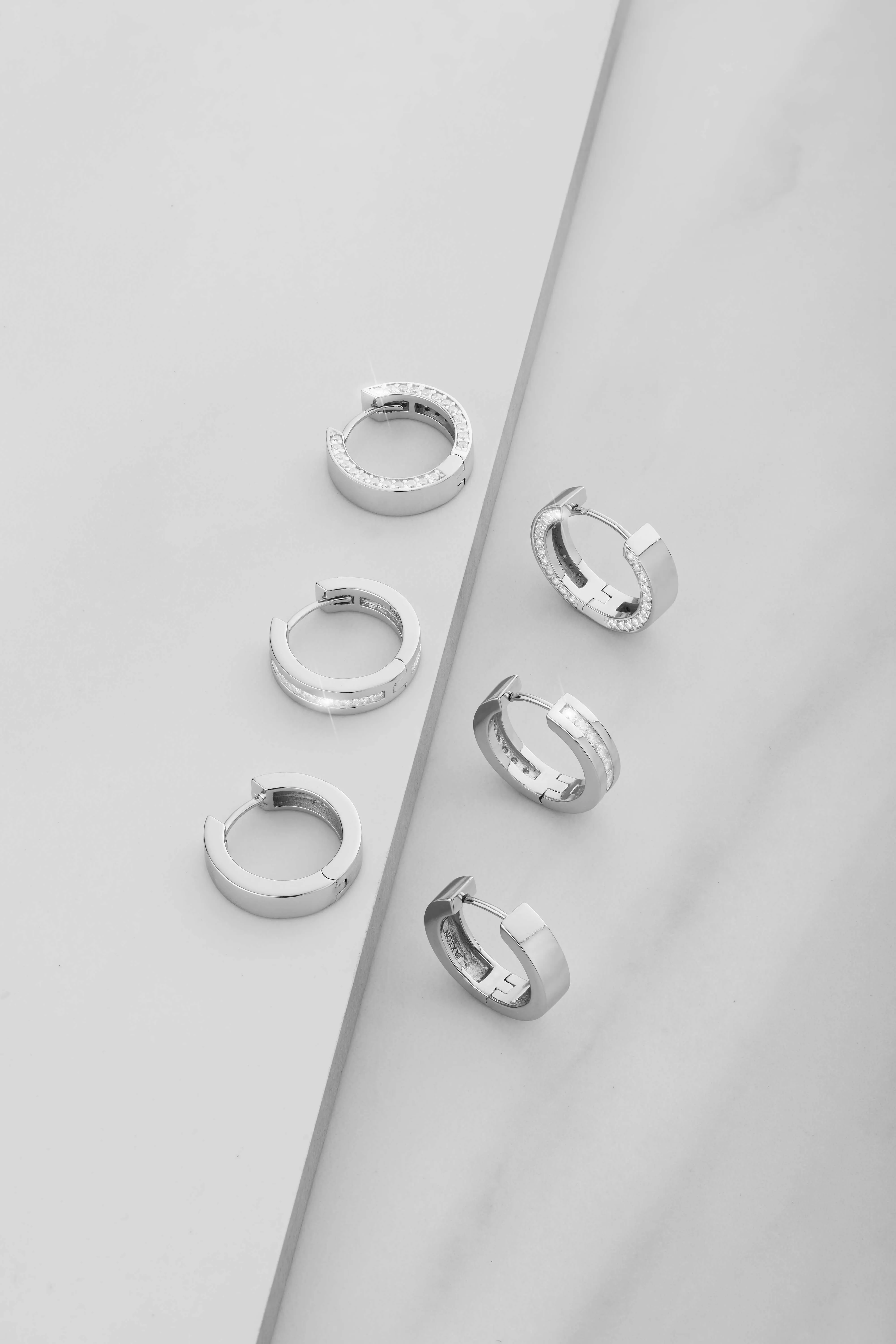 Women's Classic Hoop Earrings - Silver