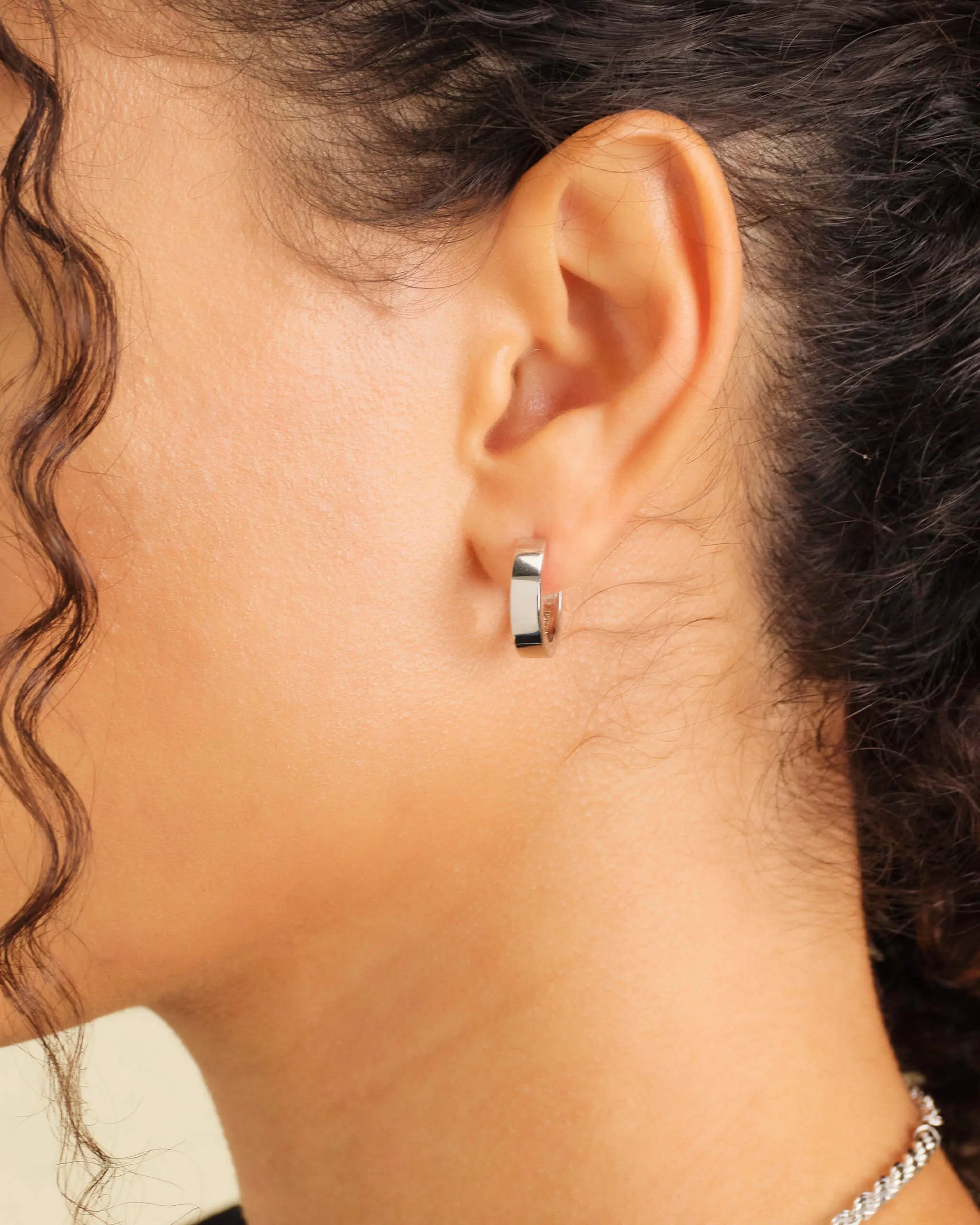 Women's Classic Hoop Earrings - Silver