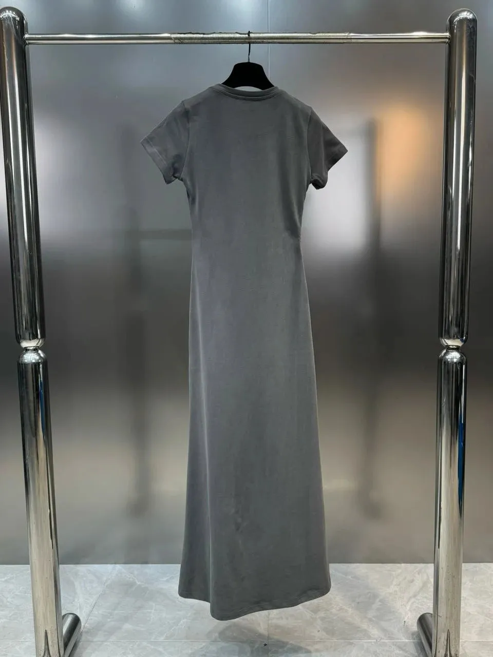 Women's Print Distressed Long Dress with Bow Pearl Straps Spring Summer Maxi Dress