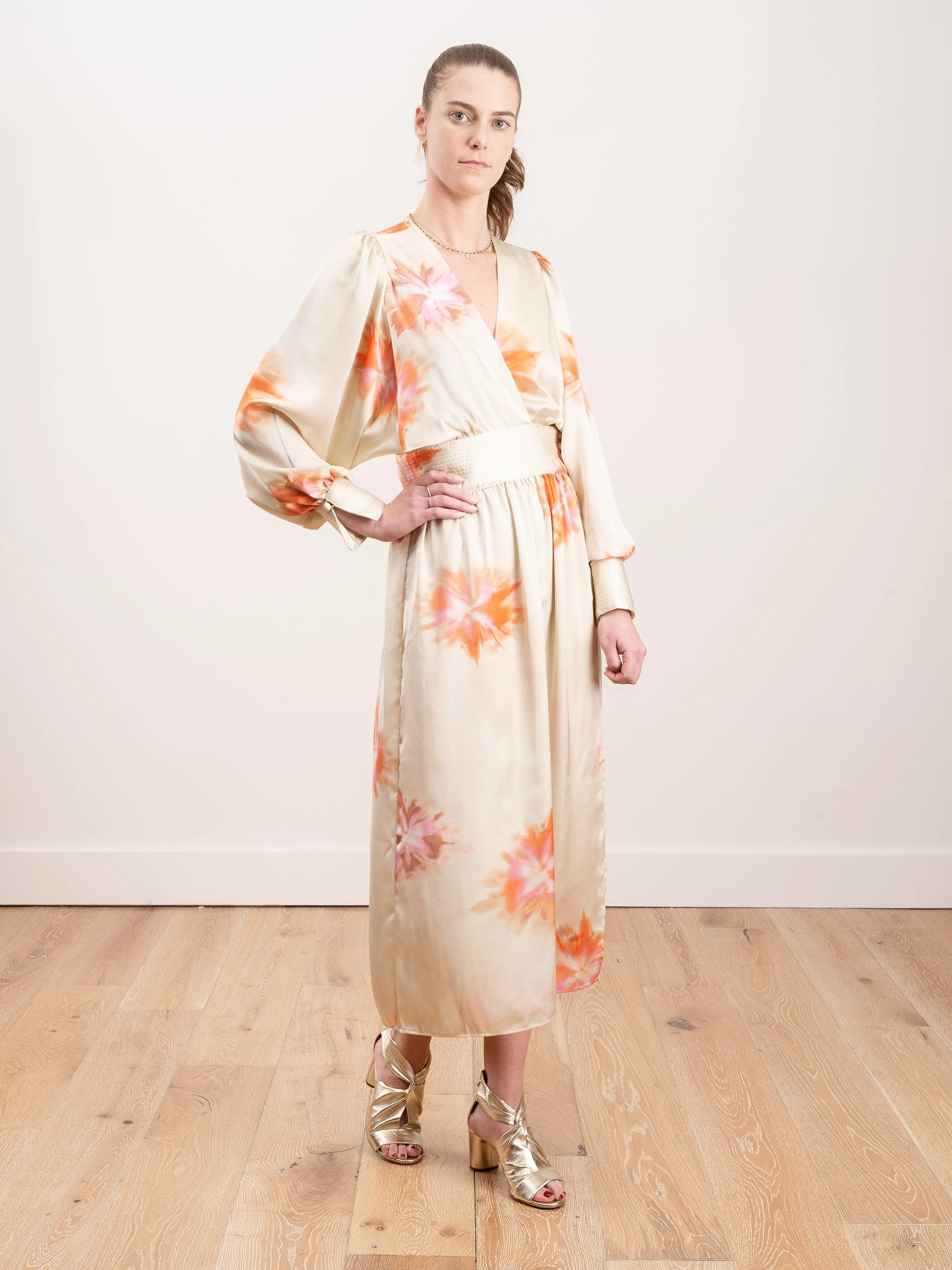 wrap dress - tie dye