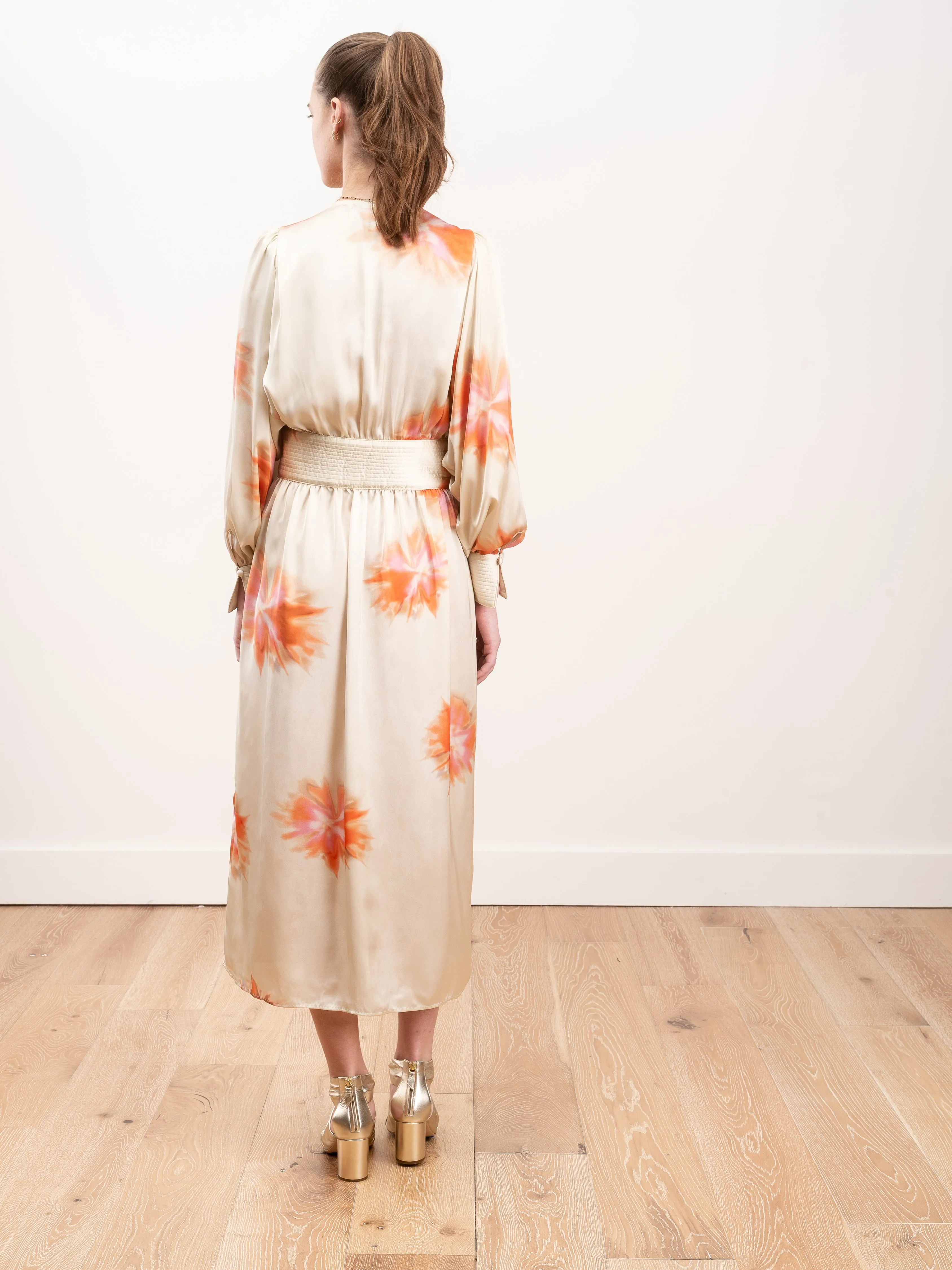 wrap dress - tie dye