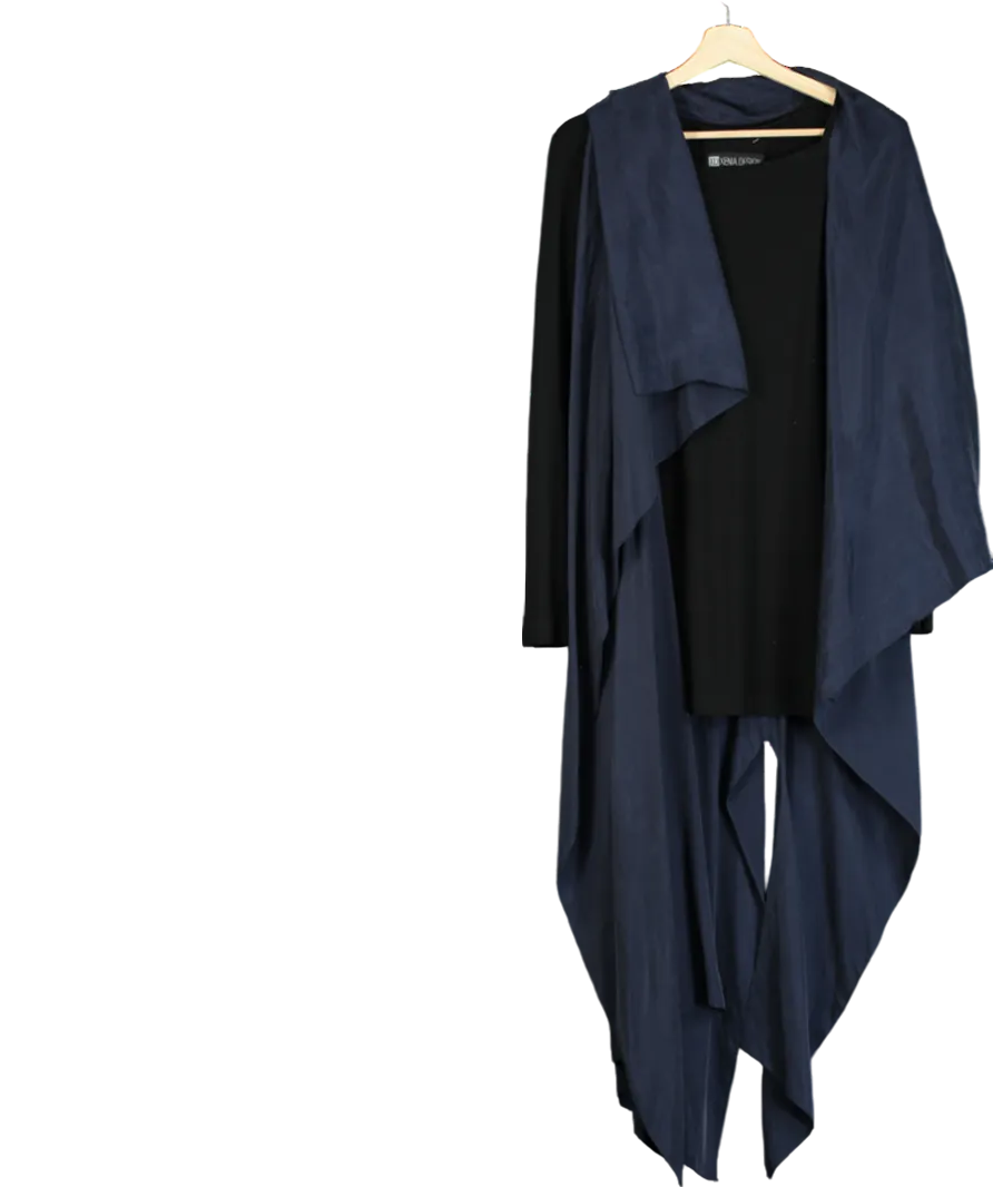 Xenia Design Black Wrap Maxi Dress One Size