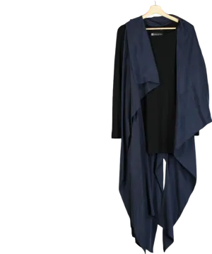 Xenia Design Black Wrap Maxi Dress One Size