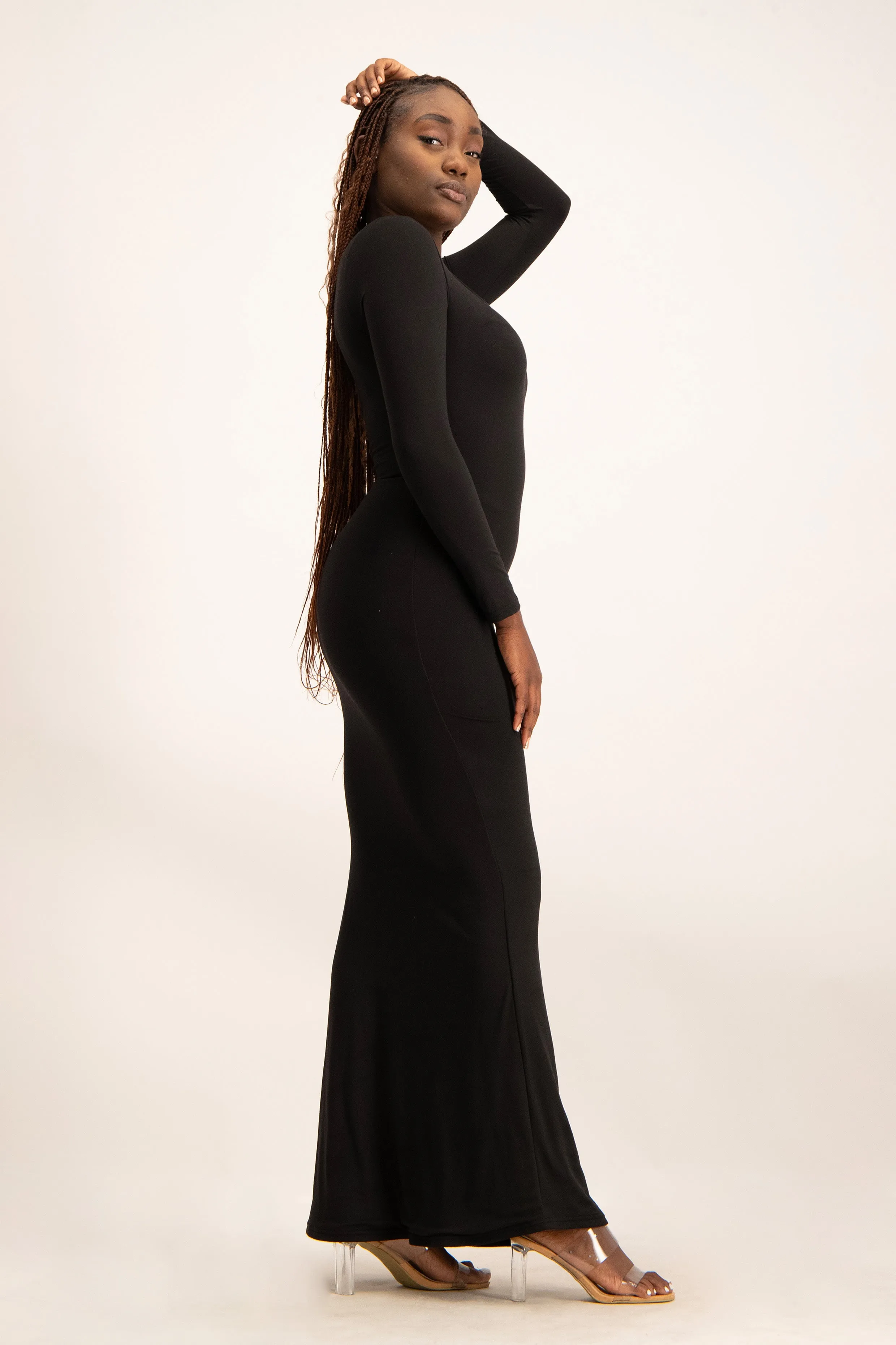 XTRA LENGTH Long Sleeve Lounge Maxi Dress