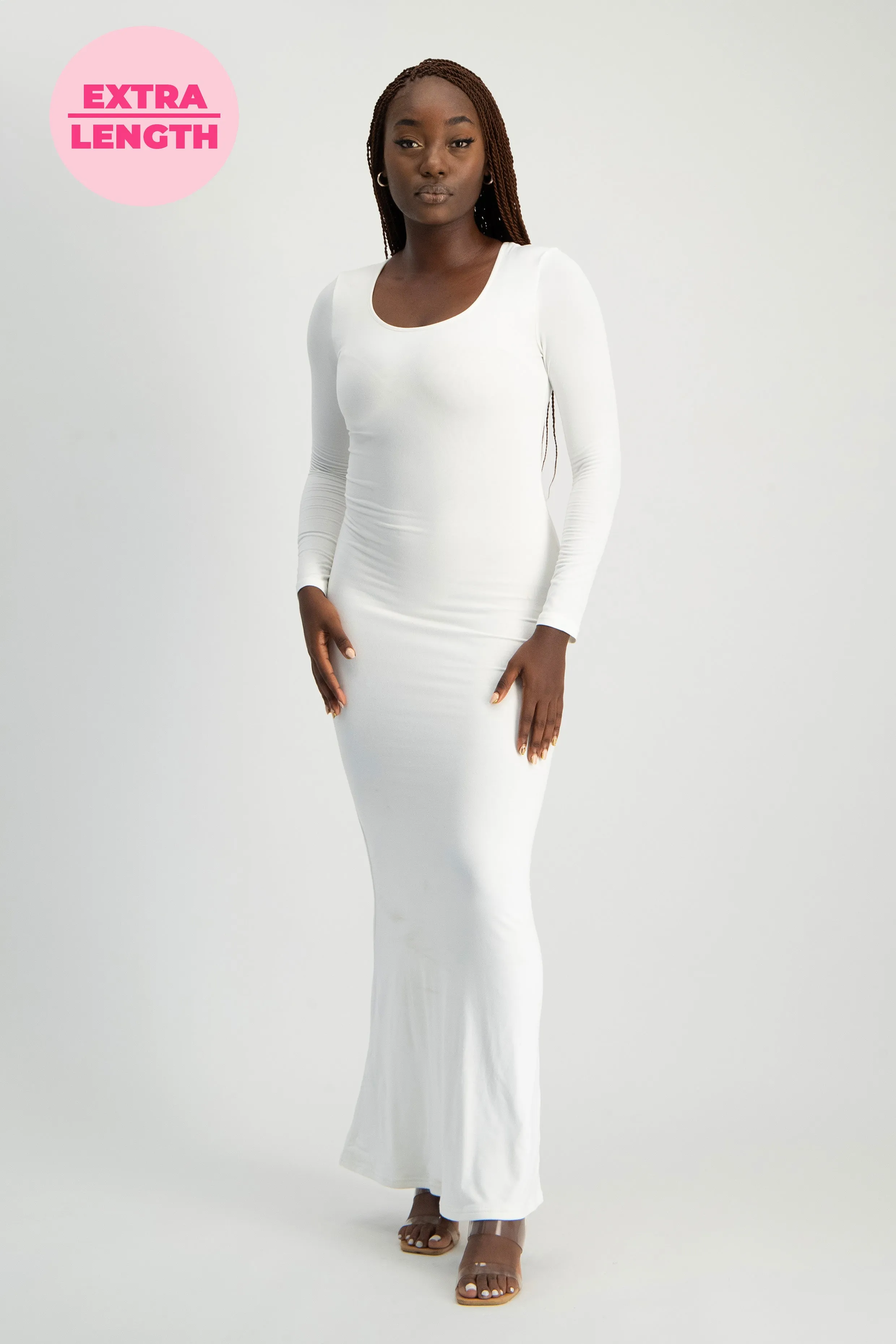 XTRA LENGTH Long Sleeve Lounge Maxi Dress