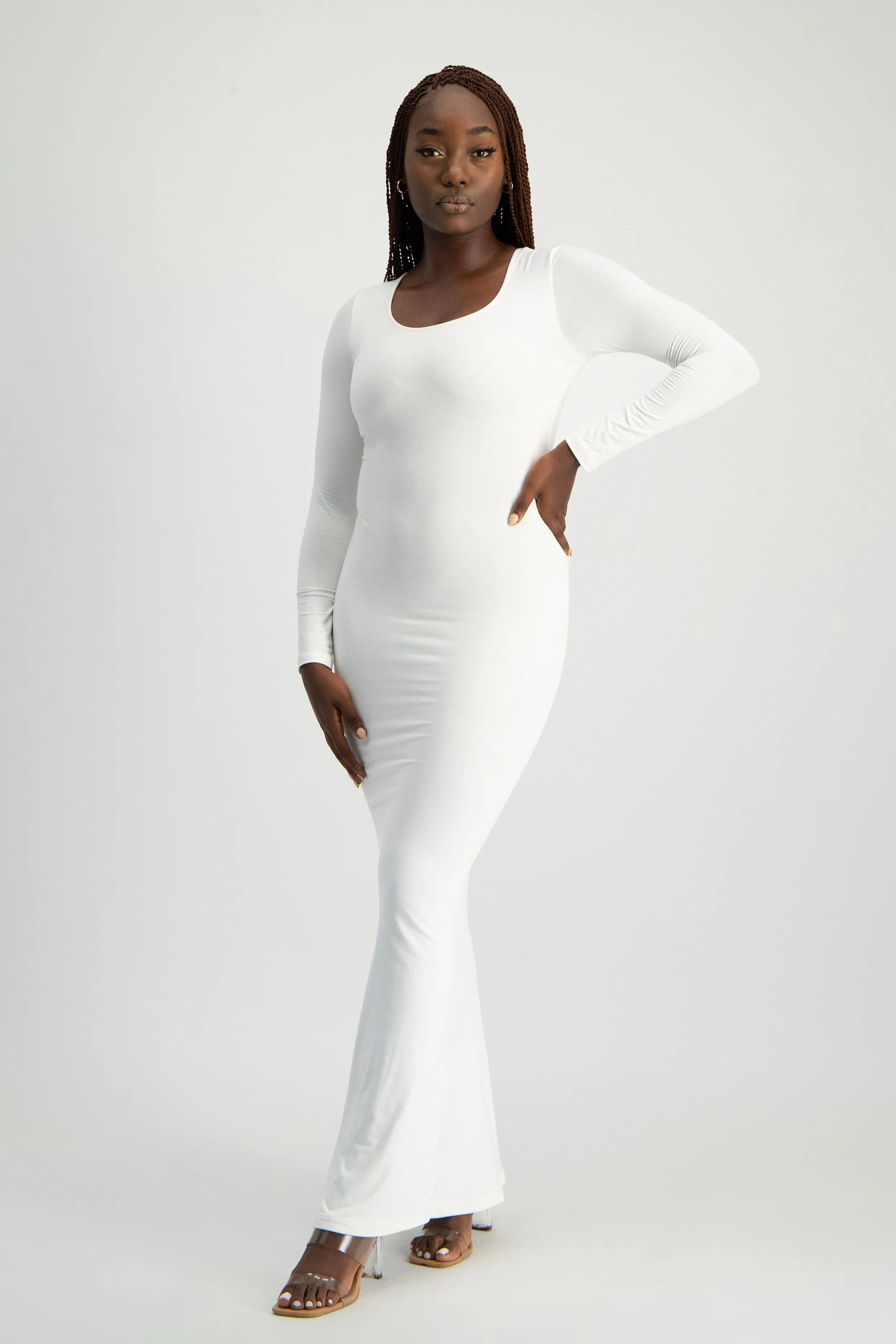 XTRA LENGTH Long Sleeve Lounge Maxi Dress