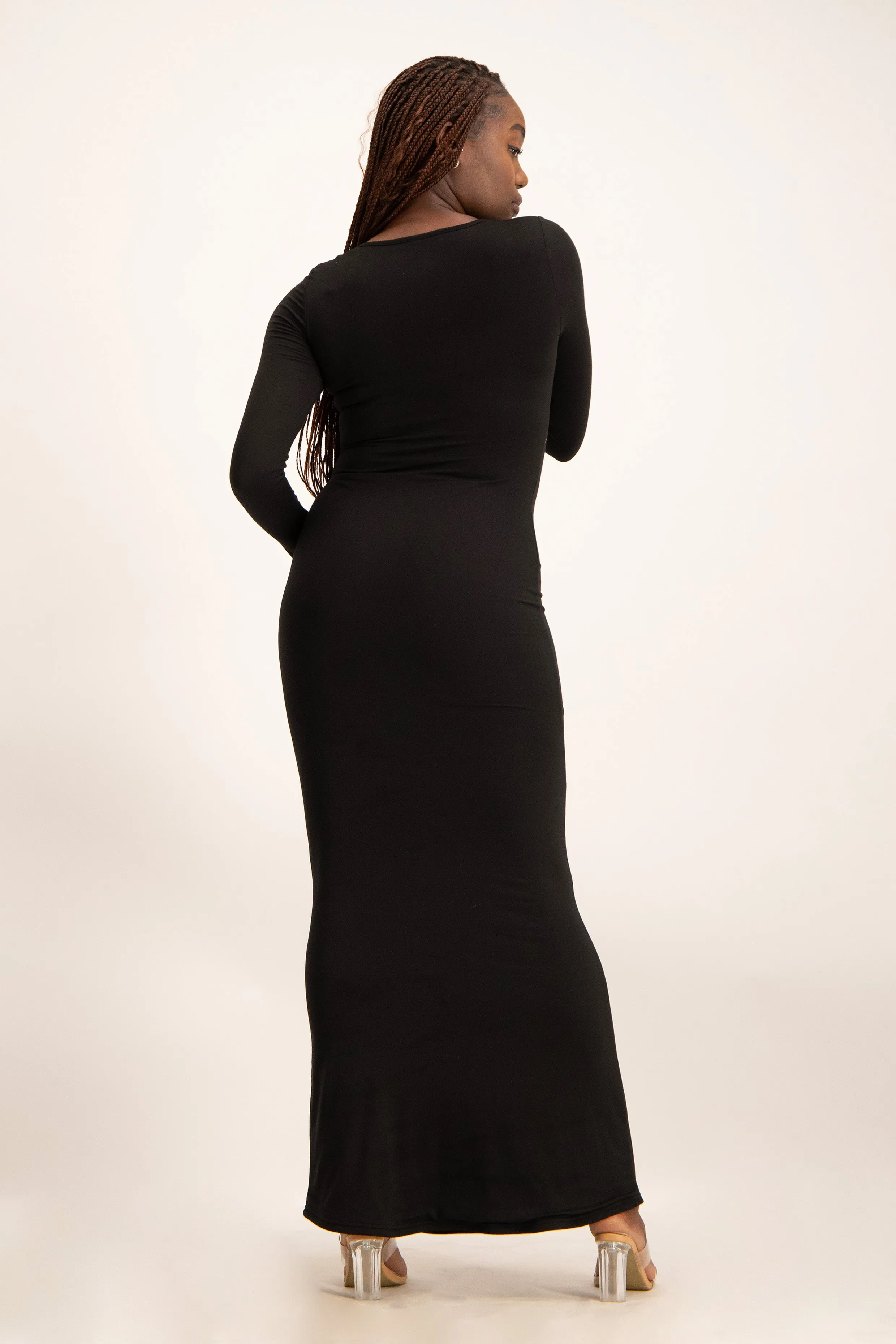 XTRA LENGTH Long Sleeve Lounge Maxi Dress