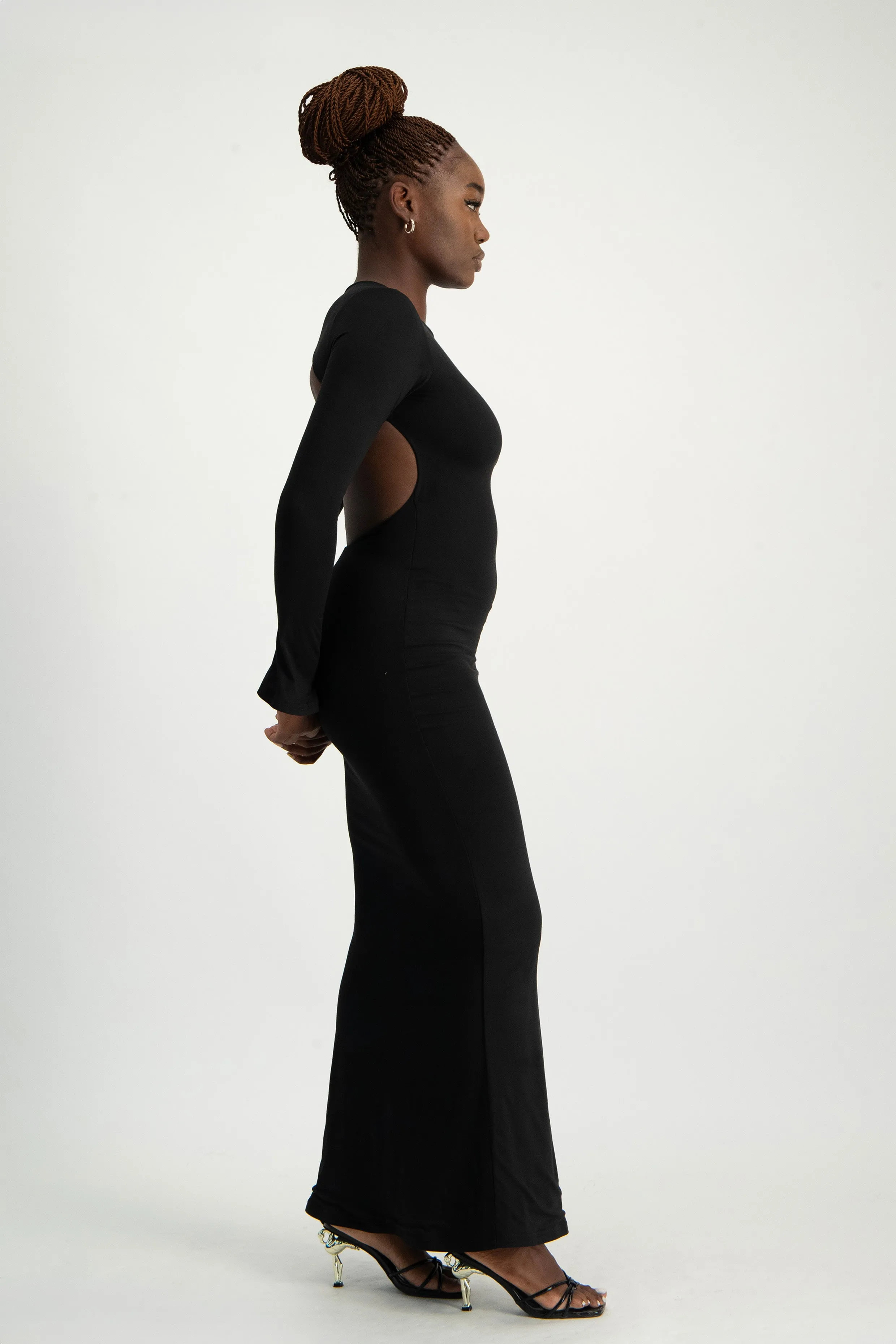 XTRA LENGTH Open Back Lounge Maxi Dress