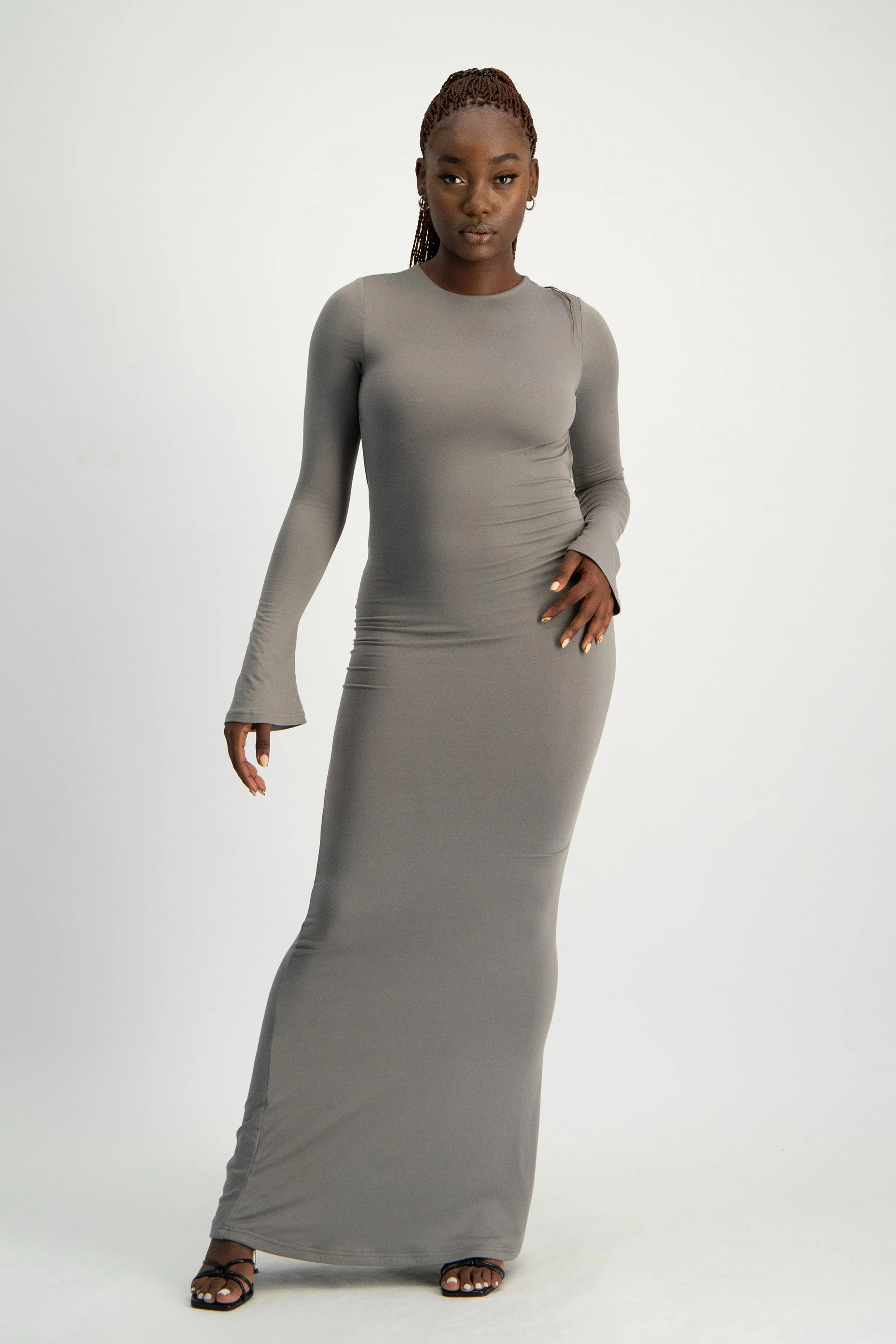 XTRA LENGTH Open Back Lounge Maxi Dress