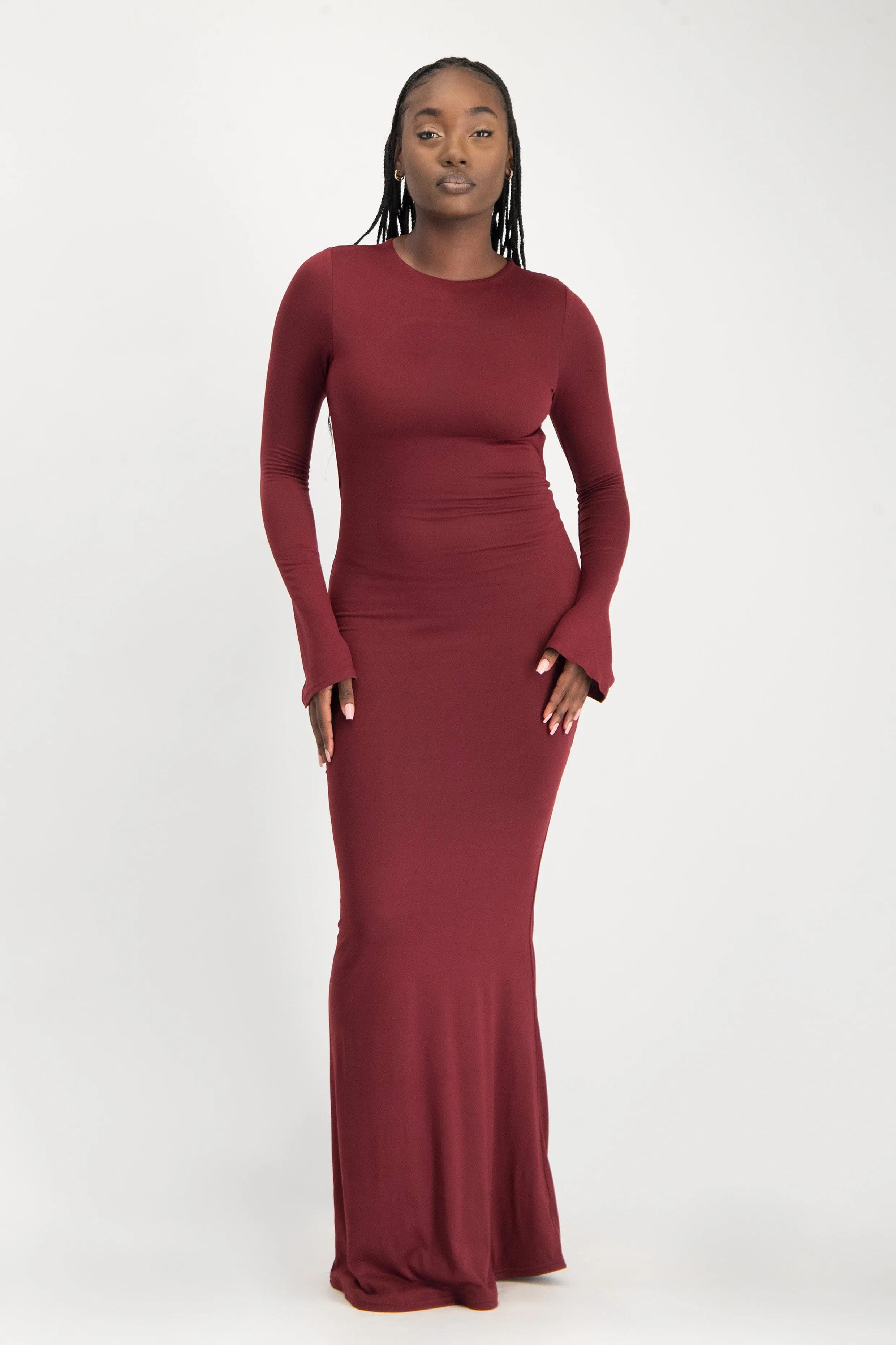 XTRA LENGTH Open Back Lounge Maxi Dress