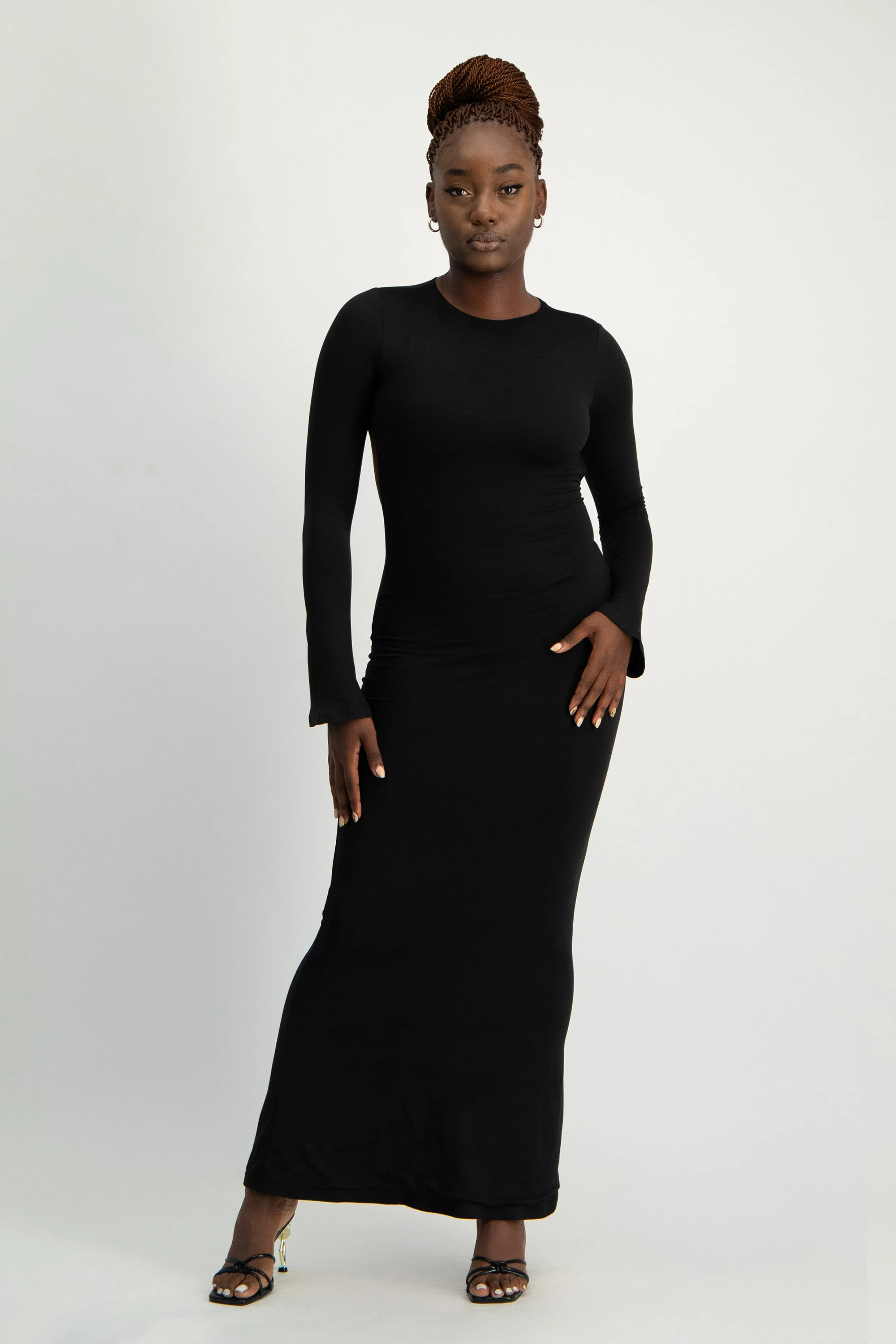XTRA LENGTH Open Back Lounge Maxi Dress
