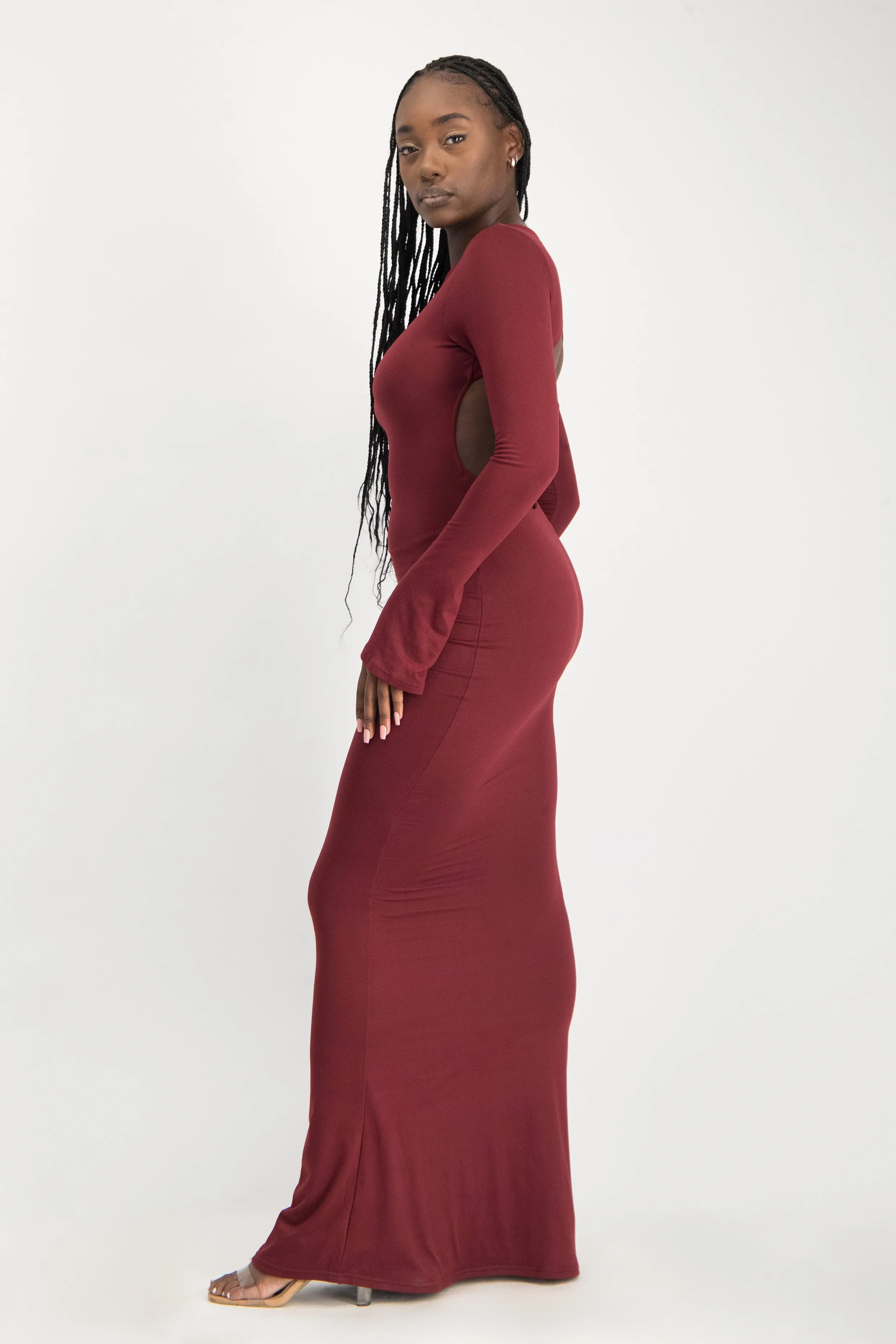 XTRA LENGTH Open Back Lounge Maxi Dress