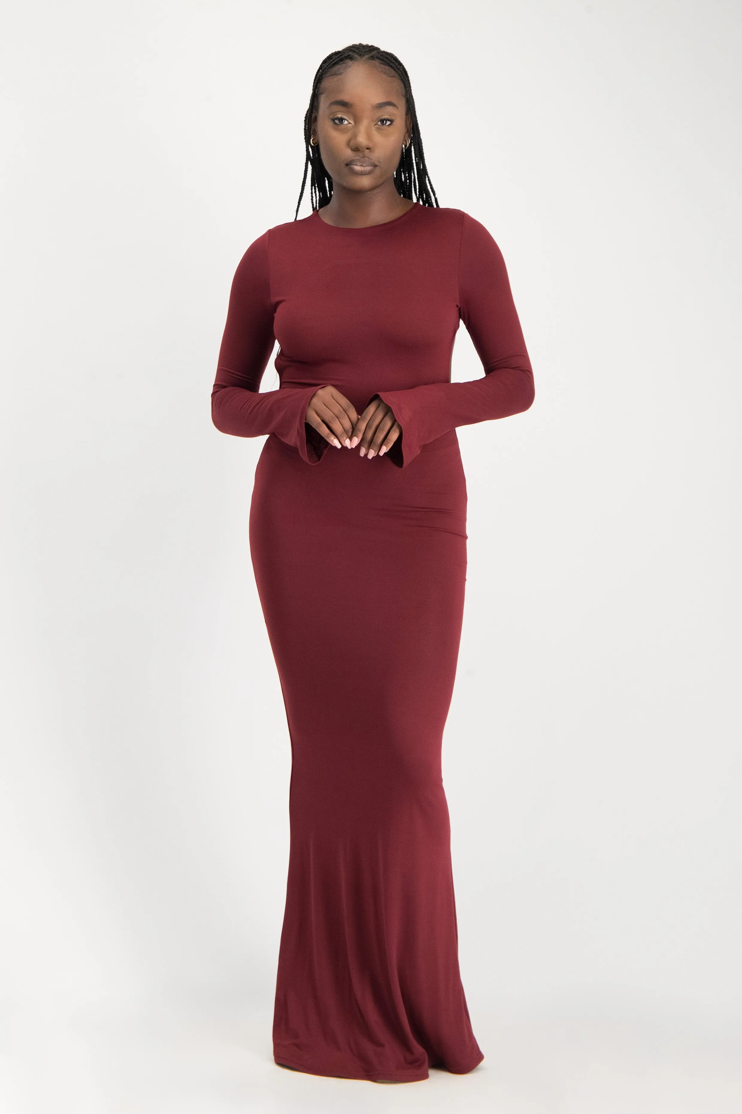 XTRA LENGTH Open Back Lounge Maxi Dress