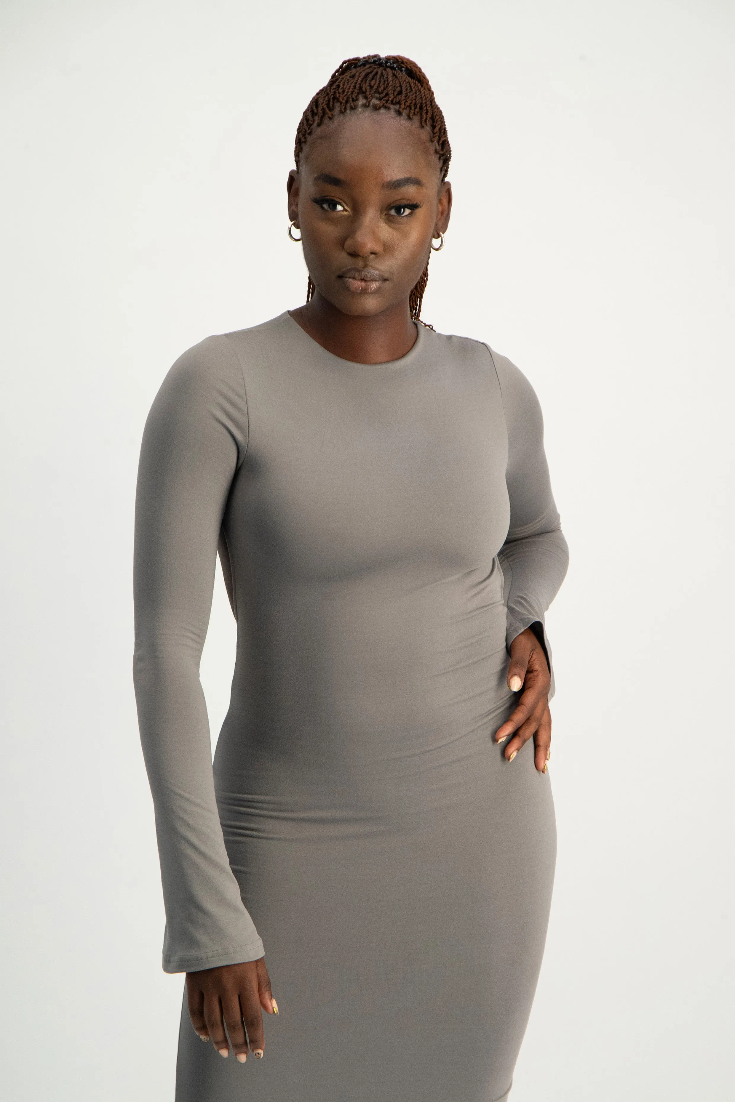 XTRA LENGTH Open Back Lounge Maxi Dress