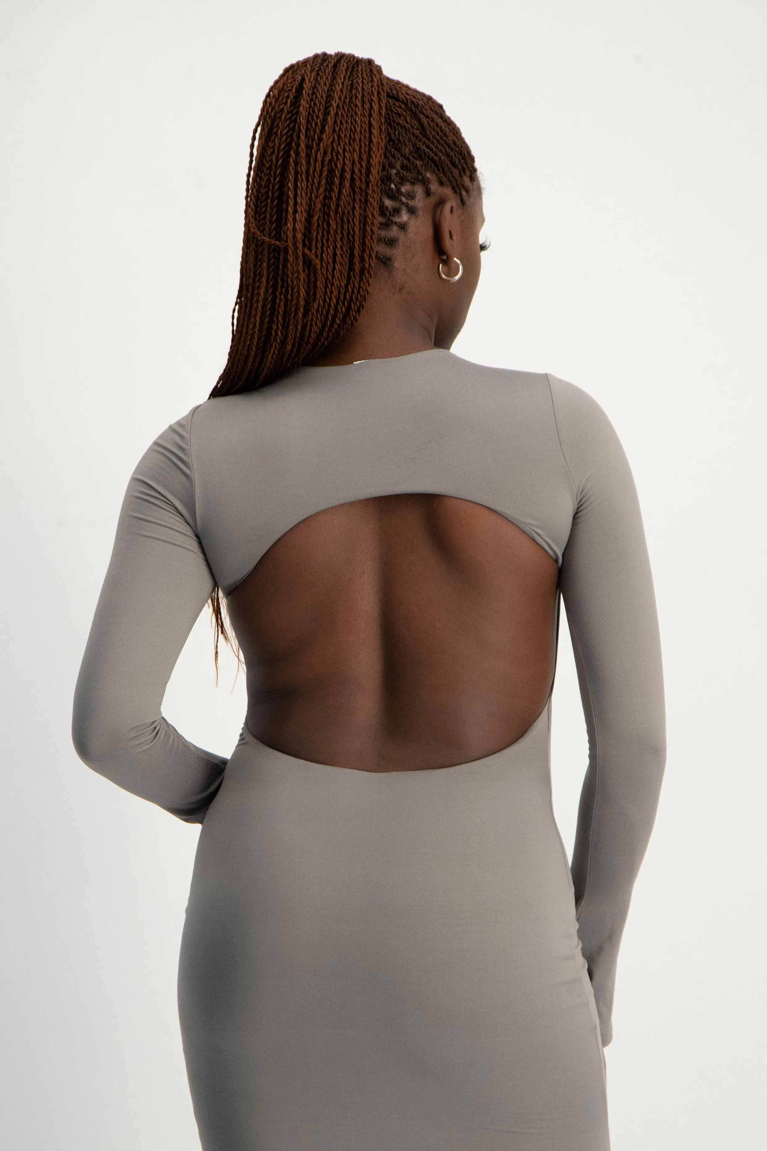 XTRA LENGTH Open Back Lounge Maxi Dress