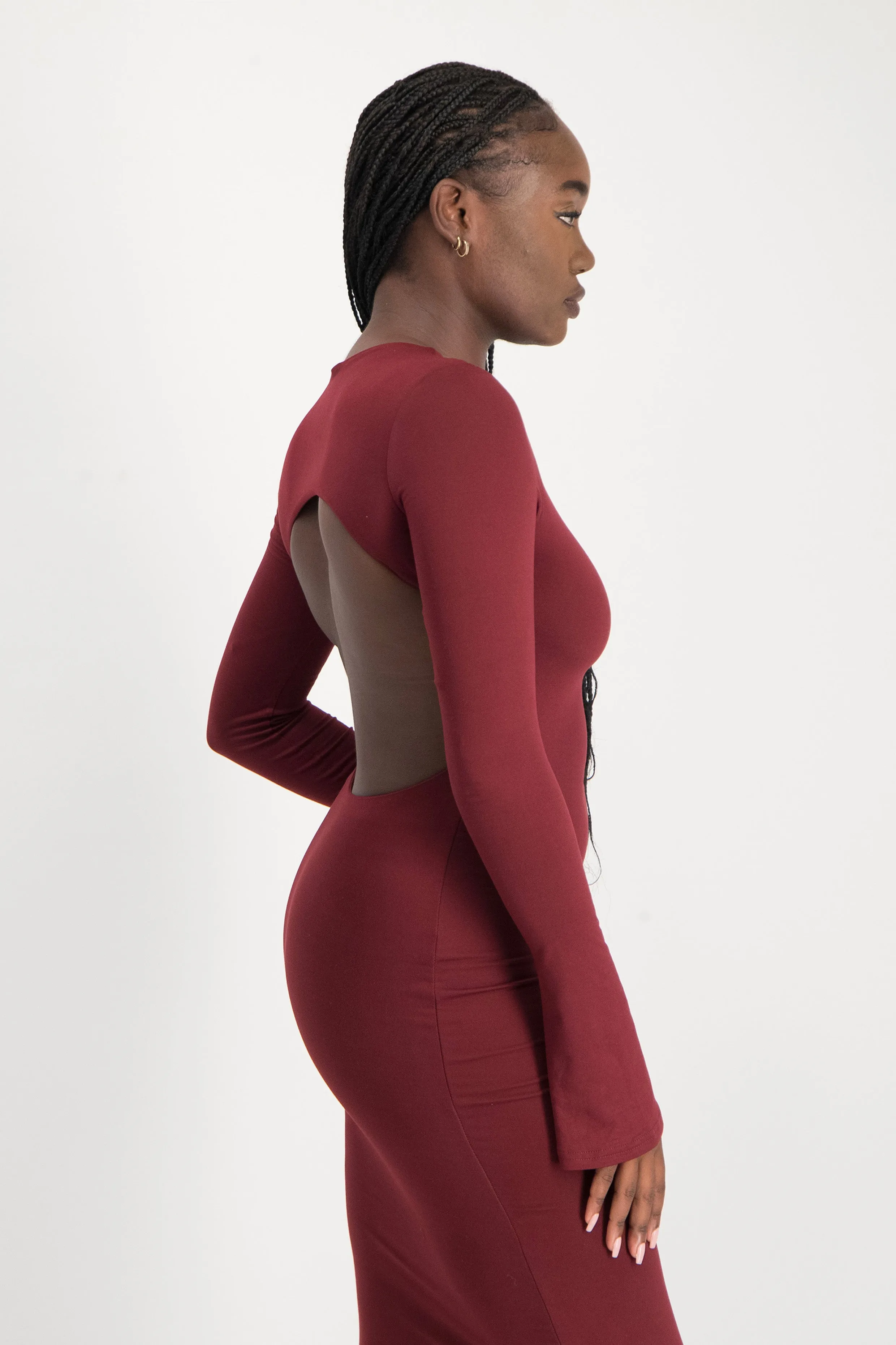 XTRA LENGTH Open Back Lounge Maxi Dress