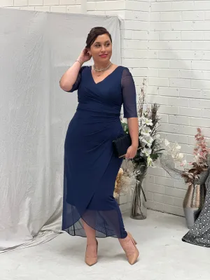 Yancy Navy Evening Dress