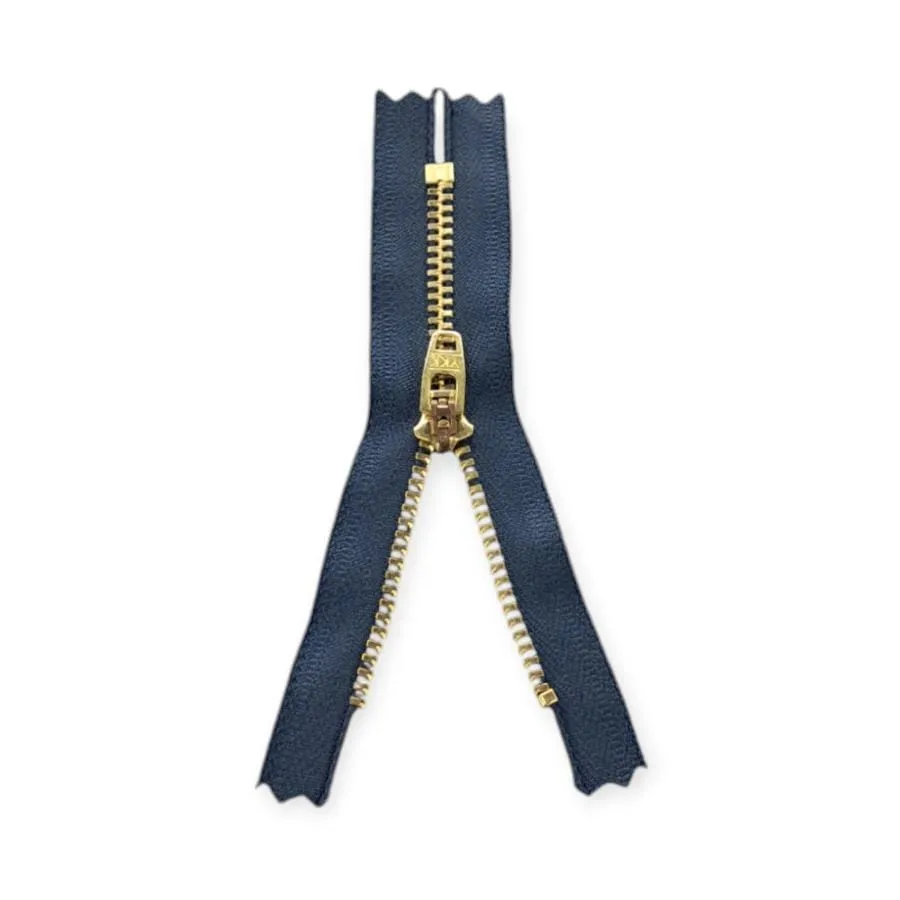 YKK Metal Gold C/END Navy