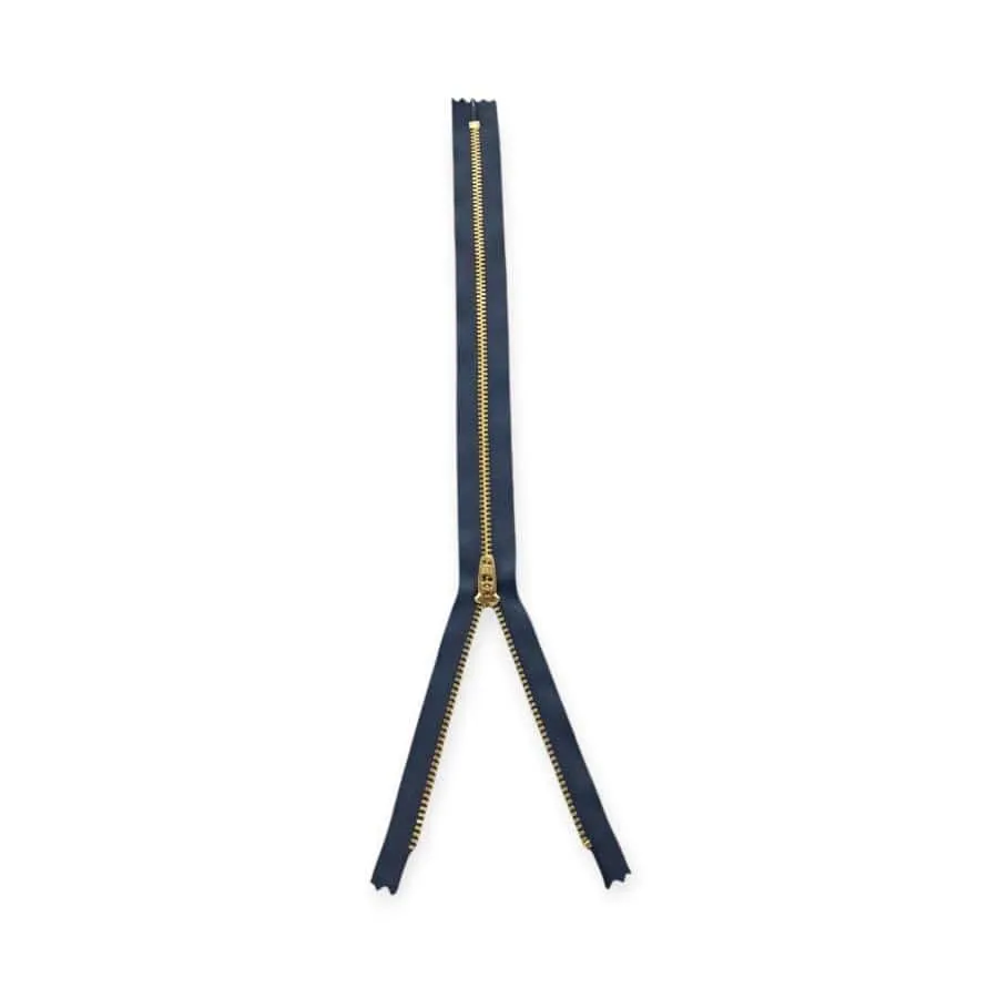 YKK Metal Gold C/END Navy