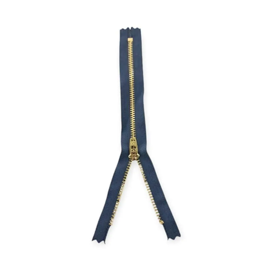 YKK Metal Gold C/END Navy