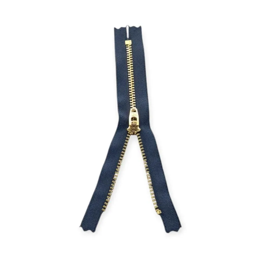 YKK Metal Gold C/END Navy