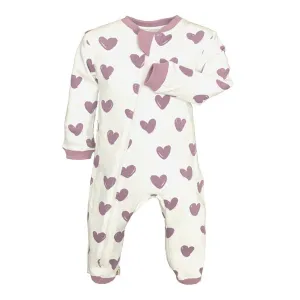 Zippy Jamz Organic Footie - Hearts